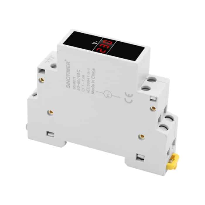 SINOTIMER SDM011 Modulares Din-Schienen-Wechselstrom-Einphasen-Digitalvoltmeter, elektronische Instrumentierung – Bild 6