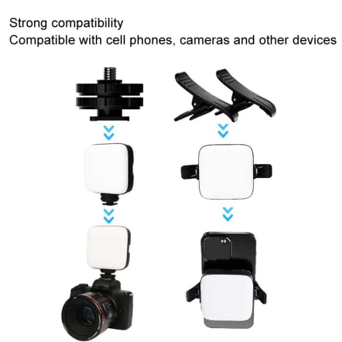 Desiontal V90 Handy-Live-Beauty-Fülllicht, LED-Taschenlicht, USB-Aufladung, Tofu-Lampe, V90 – Bild 8