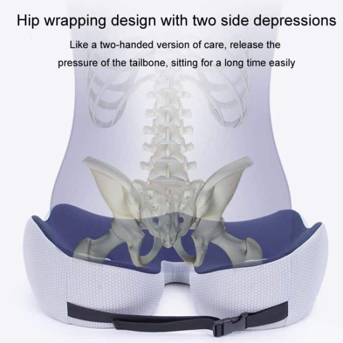 Atmungsaktives Kissen aus Memory-Schaum für sitzende Büros, Stühle, Hüftsitz – Bild 9