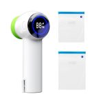 KZ-90 Multifunktionale Handvakuummaschine Frischhaltebeutel-Flaschenversiegelung, with 2 Bags, with Lid+Cap+2 Bags