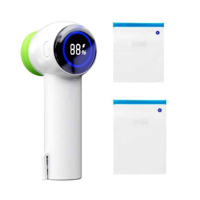 TBD0604621901.jpg KZ-90 Multifunktionale Handvakuummaschine Frischhaltebeutel-Flaschenversiegelung, with 2 Bags, with Lid+Cap+2 Bags – Bild 1