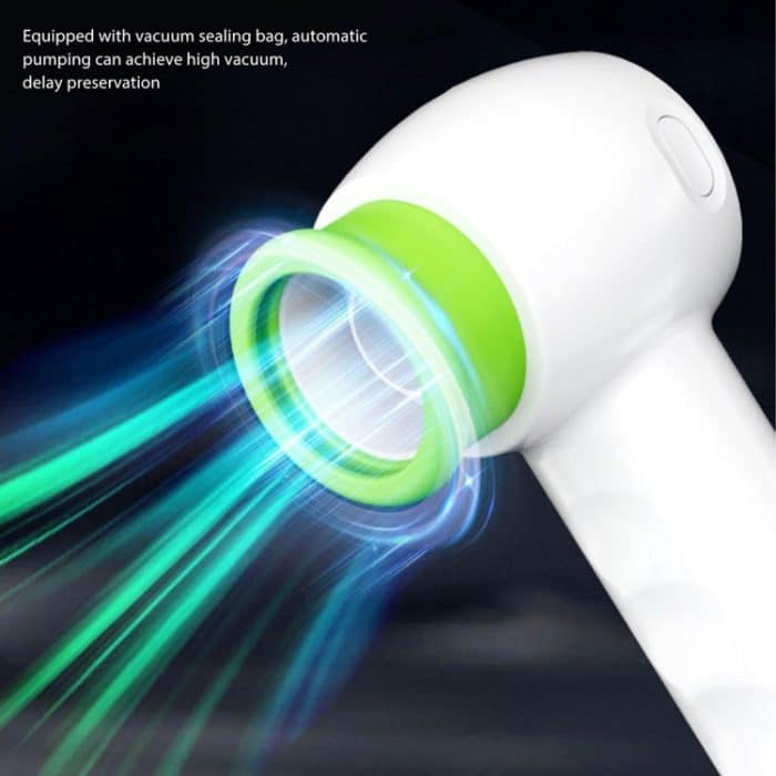 KZ-90 Multifunktionale Handvakuummaschine Frischhaltebeutel-Flaschenversiegelung, with 2 Bags, with Lid+Cap+2 Bags – Bild 4