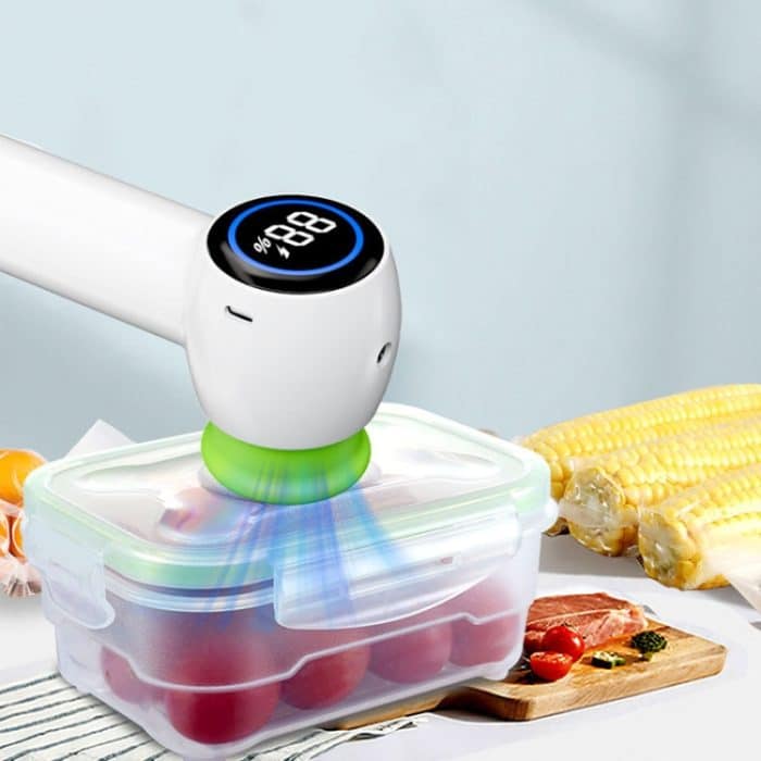 KZ-90 Multifunktionale Handvakuummaschine Frischhaltebeutel-Flaschenversiegelung, with 2 Bags, with Lid+Cap+2 Bags – Bild 9