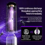 D9 Tragbare UV-Anti-Mücken-Lampe, wiederaufladbar, stumme Fliegenfalle mit 3-Gang-Timing – Bild 8