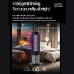 D9 Tragbare UV-Anti-Mücken-Lampe, wiederaufladbar, stumme Fliegenfalle mit 3-Gang-Timing – Bild 10