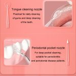 Mundduschen-Zubehör Home Mundreinigung Zahnreiniger-Düse, Standard Nozzle, Dental Plaque Nozzle, Orthodontic Nozzle, Tongue Cleaning Nozzle – Bild 6