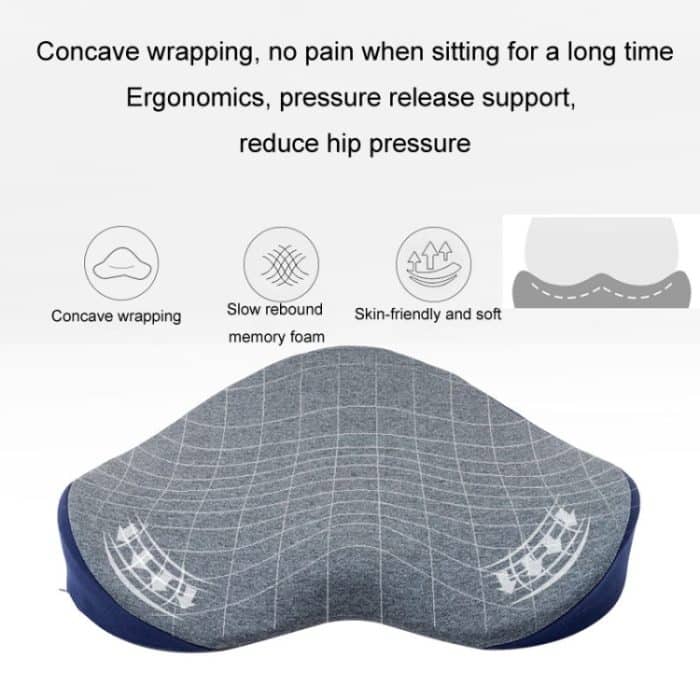 BEWALKER Memory Foam Bürositzkissen Herzform Hüftstuhlkissen – Bild 4