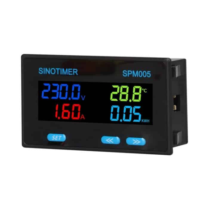 SINOTIMER SPM005 AC Digitalanzeige Spannung Strom Strom Strom Multifunktionales Überwachungsmessgerät, 20A, 100A, 200A – Bild 2
