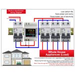 SINOTIMER SDM009 Din-Schiene Einphasige Spannung Strom Frequenz Leistungsfaktor Strom Multifunktionsmessgerät, AC40-300V Built-In, AC40-300V External, AC250-450V Built-In, AC250-450V External – Bild 9