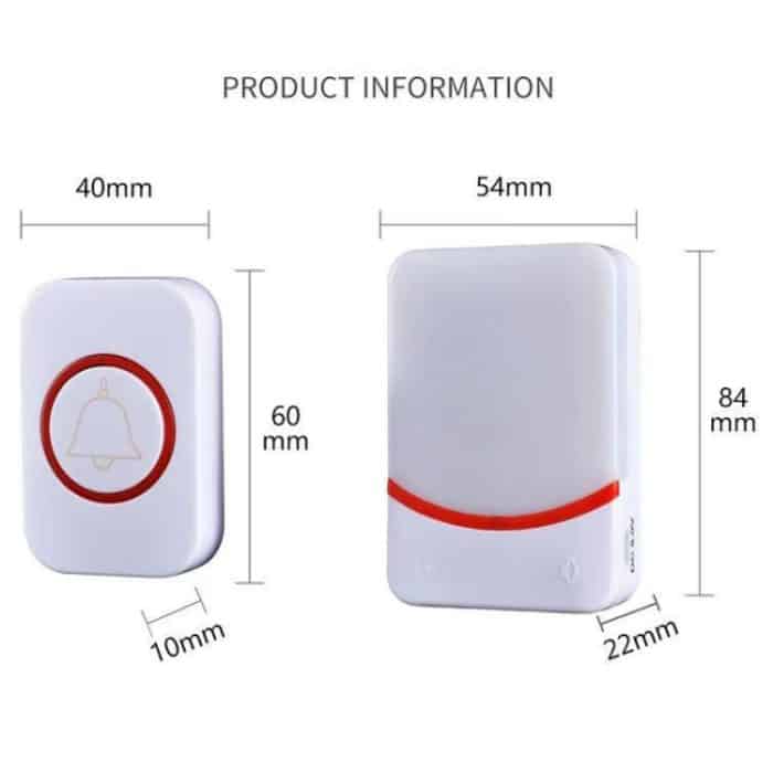 USB Power Home Drahtlose Türklingel-Fernbedienung Intelligenter blinkender Türklingel-Anrufer, CMF1188-11, CMF1188-12, CMF1188-21 – Bild 3