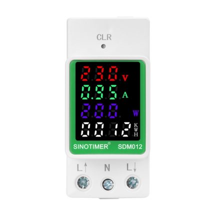 SINOTIMER DIN-Schiene AC Digitalanzeige Strom Spannung Leistung Strom Multifunktionstester, SDM012-2, SDM012-1, SDM012-RS485