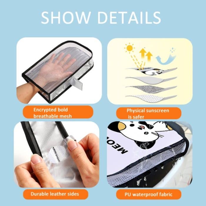 Elektroroller Fahrrad Lenkerabdeckung Sommer Sonnenschutz Anti-UV Reithandschuhe – Bild 4