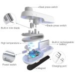 2-in-1-Vakuumversiegelungsgerät, tragbares Druck-Plastiktüten-Versiegelungsgerät mit Cutter – Bild 4