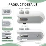 2-in-1-Vakuumversiegelungsgerät, tragbares Druck-Plastiktüten-Versiegelungsgerät mit Cutter – Bild 5