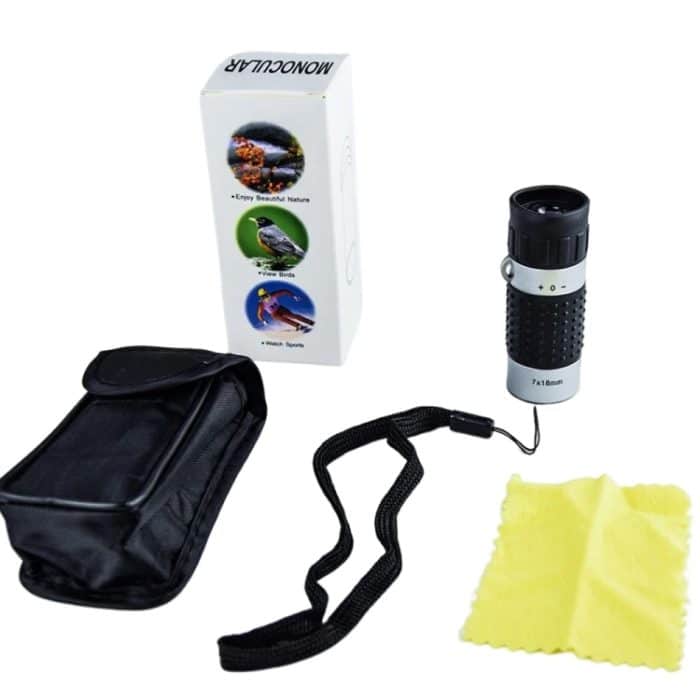 7 x 18 Mini-Monokular-Teleskop für die Jagd, Golf, Wandern, Vogelbeobachtung, Crosshairs, Rangefinders – Bild 6