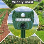 Solar-Tierfahrgerät für den Außenbereich, wasserdichter Ultraschall-Infrarotsensor – Bild 11