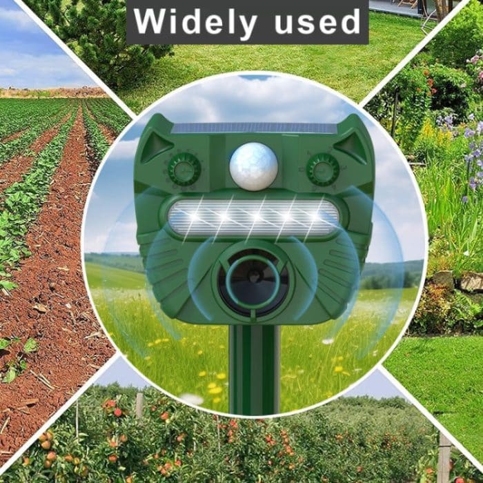 Solar-Tierfahrgerät für den Außenbereich, wasserdichter Ultraschall-Infrarotsensor – Bild 11