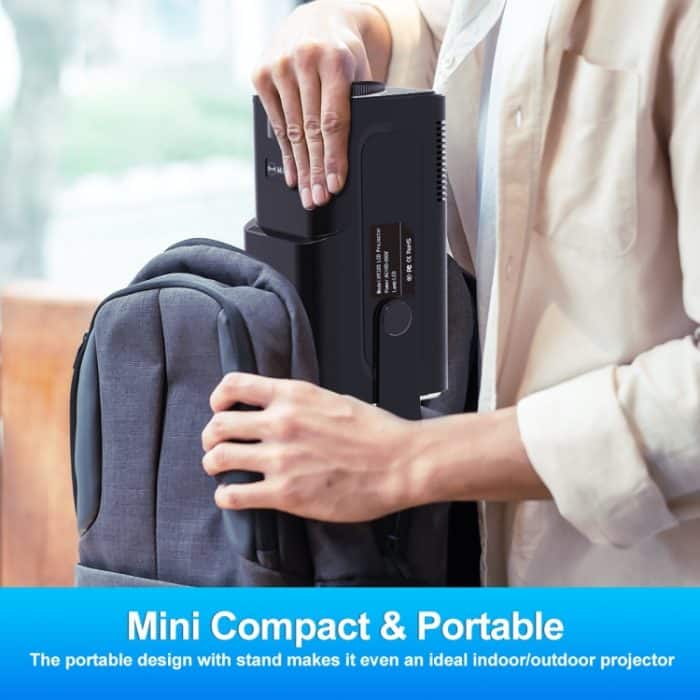 HY320 1080P 390ANSI 4K Android 11 Projektor mit Wifi 6 Bluetooth 5.0 Unterstützung Miracast / Airplay / DLNA, US Plug, EU Plug, UK Plug, AU Plug – Bild 14