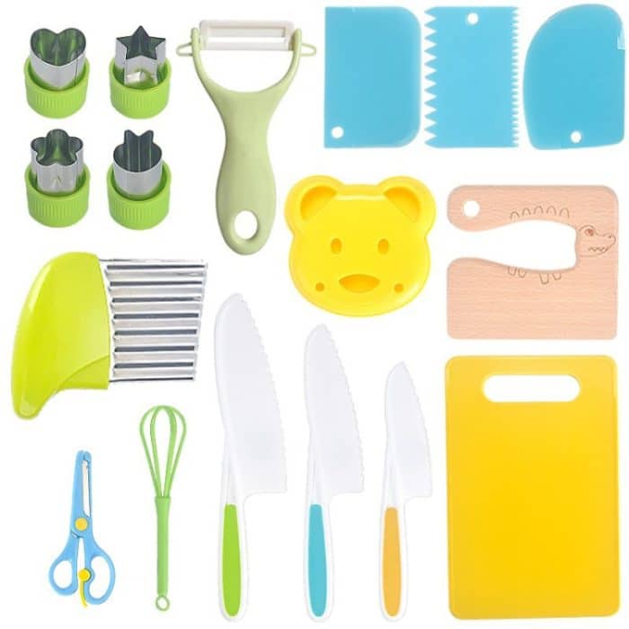 Kinder-Kochmesser-Set, frühkindliche Bildung, Küchenutensilien, 17pcs /Set, 13pcs /Set, 6pcs /Set – Bild 1