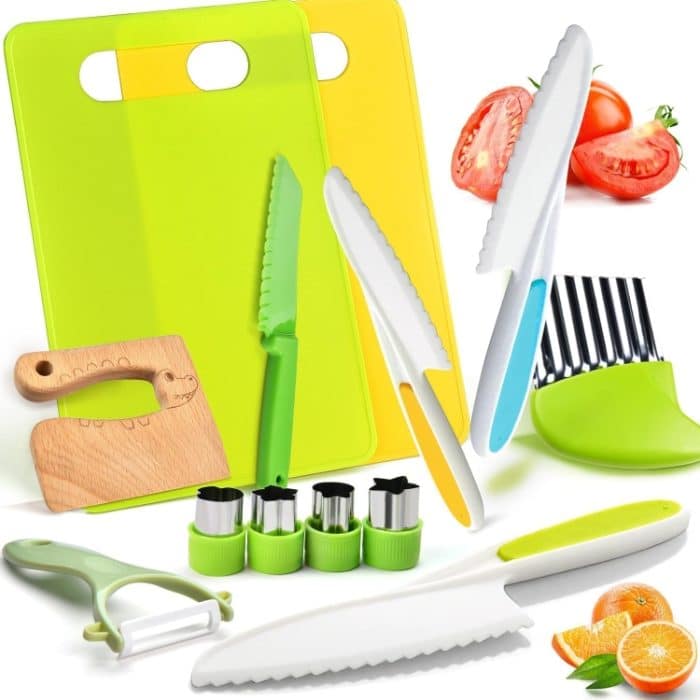 Kinder-Kochmesser-Set, frühkindliche Bildung, Küchenutensilien, 17pcs /Set, 13pcs /Set, 6pcs /Set – Bild 2