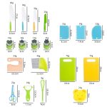 Kinder-Kochmesser-Set, frühkindliche Bildung, Küchenutensilien, 17pcs /Set, 13pcs /Set, 6pcs /Set – Bild 3