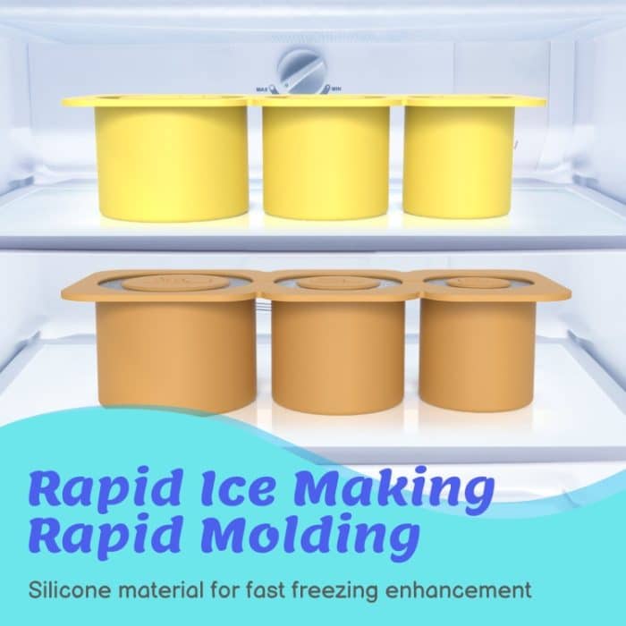 Silikon-Eisformen mit Deckel für Stanley Tumblers Cups Can zur Herstellung von 3 Hohlzylindern – Bild 7