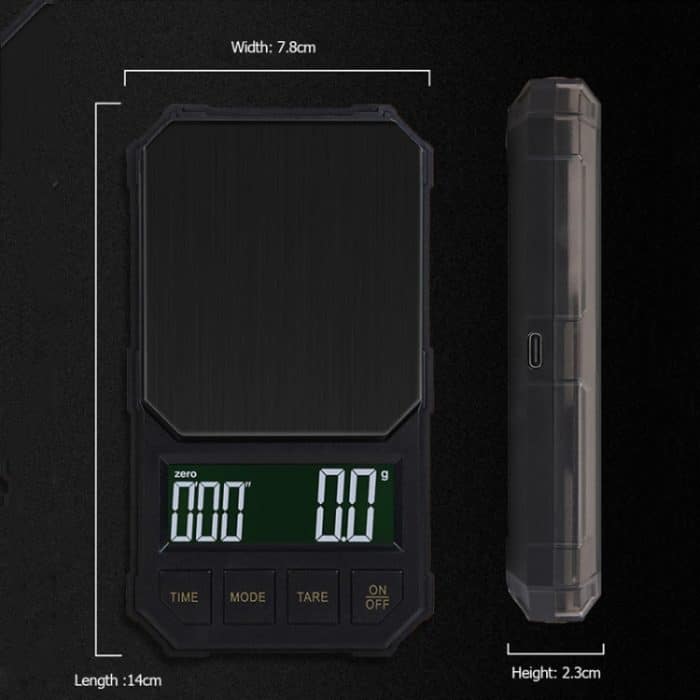 Tragbarer Werkzeugkasten, digitale Waage, Schmuck-Wiegewerkzeug mit Zeitmessung, Battery Model 1kg/0.1g, Battery Model 2kg/0.1g, Charging Model 1kg/0.1g, Charging Model 2kg/0.1g – Bild 11
