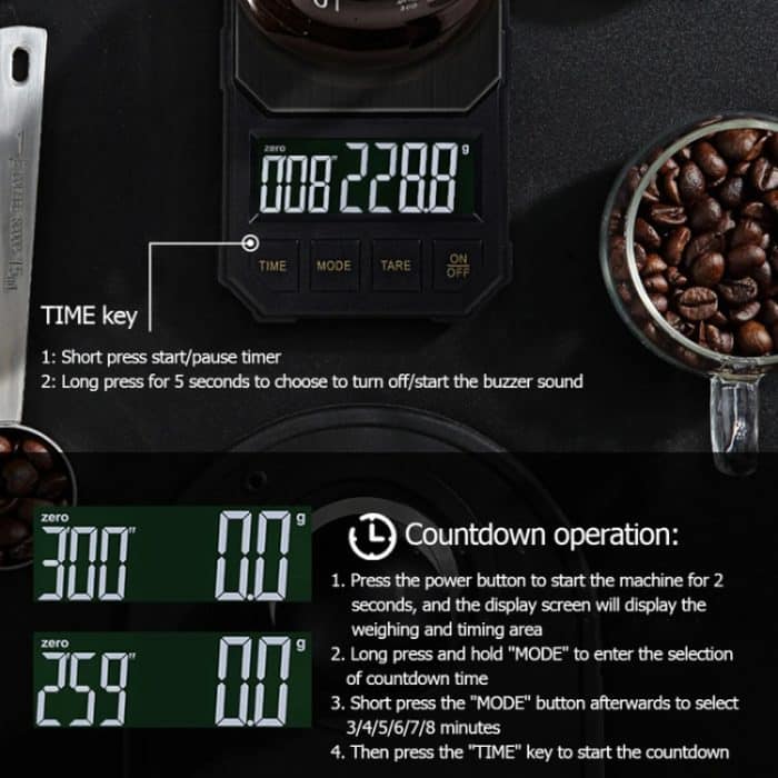 Tragbarer Werkzeugkasten, digitale Waage, Schmuck-Wiegewerkzeug mit Zeitmessung, Battery Model 1kg/0.1g, Battery Model 2kg/0.1g, Charging Model 1kg/0.1g, Charging Model 2kg/0.1g – Bild 7