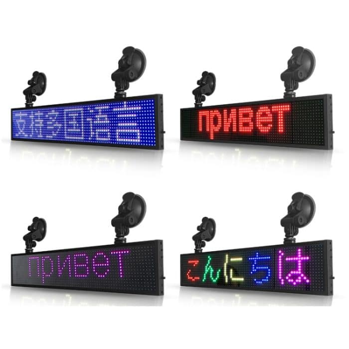 WLAN-Scrolling-LED-Schild, Message Board, unterstützt mehrere Sprachen, Monochrome 260x95x15mm, Colorful 820x95x15mm – Bild 7