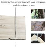 Edelstahl handgezogene Drahtsäge Seil Outdoor Camping Survival Ausrüstung Säge, Orange 70cm, Black 70cm, Black 63cm, Orange 63cm – Bild 2