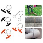 Edelstahl handgezogene Drahtsäge Seil Outdoor Camping Survival Ausrüstung Säge, Orange 70cm, Black 70cm, Black 63cm, Orange 63cm – Bild 5