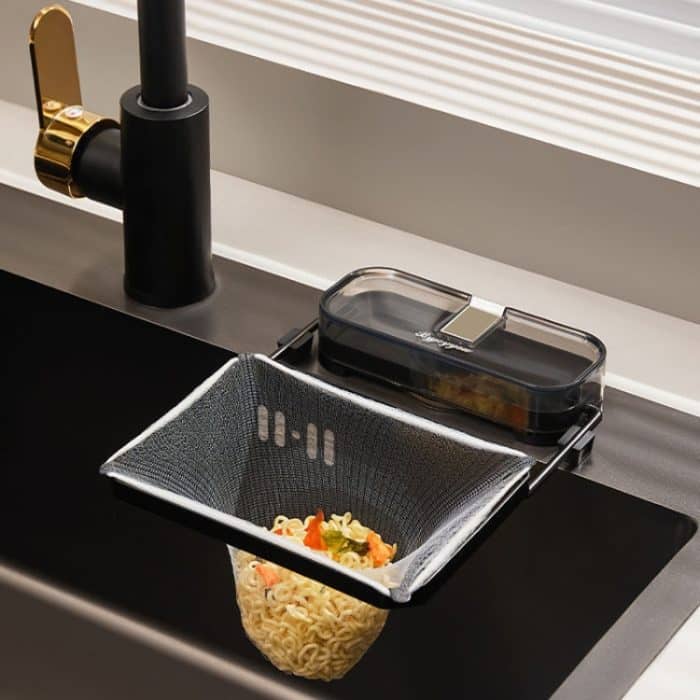 Saugnapf Küchenspüle Filterregal Haushalt Abtropfhalter mit Sieb – Bild 10