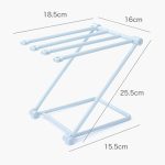 Faltbarer Lappen-Lagerregal, Küchenarbeitsplatte, Geschirrtuch-Hängeregal, Tassen-Abtropfgestell – Bild 4