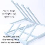 Faltbarer Lappen-Lagerregal, Küchenarbeitsplatte, Geschirrtuch-Hängeregal, Tassen-Abtropfgestell – Bild 5