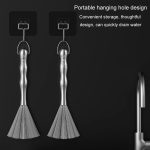 304 verdickte verlängerte Stahldraht-Topfbürste Edelstahl-Reinigungsbürste für die Küche, 25.5cm – Bild 9