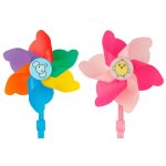 Kinder Fahrrad Dekoration Roller rotierende bunte Windmühle mit langem und kurzem Stab Fahrrad, A Elephant, A Chick, A Elephant+Ribbon, A Chick+Ribbon – Bild 3