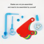 Kinder Fahrrad Dekoration Roller rotierende bunte Windmühle mit langem und kurzem Stab Fahrrad, A Elephant, A Chick, A Elephant+Ribbon, A Chick+Ribbon – Bild 5