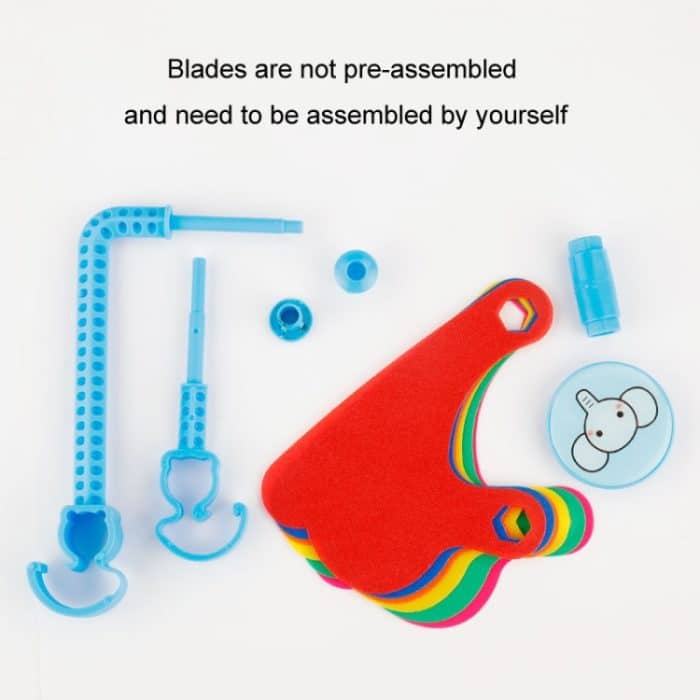 Kinder Fahrrad Dekoration Roller rotierende bunte Windmühle mit langem und kurzem Stab Fahrrad, A Elephant, A Chick, A Elephant+Ribbon, A Chick+Ribbon – Bild 5