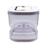 Küchen-Nass- und Trockenspender, separates Einmachglas, Kunststoff-Nass- und Trockenspender, Sanduhrdose, Square, Round, Round Extension With Fork, Round With Air Vent, Square With Air Vent