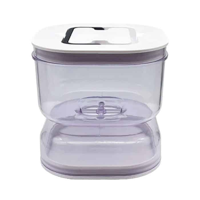 Küchen-Nass- und Trockenspender, separates Einmachglas, Kunststoff-Nass- und Trockenspender, Sanduhrdose, Square, Round, Round Extension With Fork, Round With Air Vent, Square With Air Vent – Bild 1