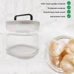 Küchen-Nass- und Trockenspender, separates Einmachglas, Kunststoff-Nass- und Trockenspender, Sanduhrdose, Square, Round, Round Extension With Fork, Round With Air Vent, Square With Air Vent – Bild 7