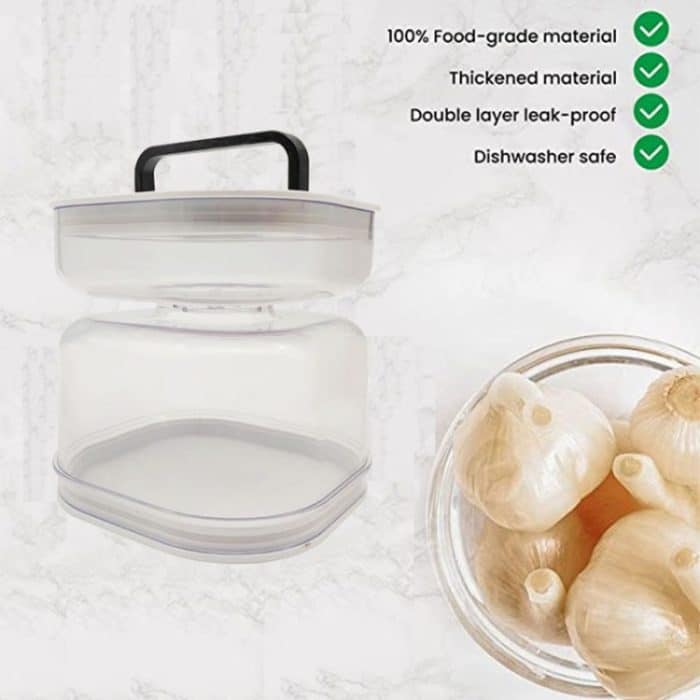 Küchen-Nass- und Trockenspender, separates Einmachglas, Kunststoff-Nass- und Trockenspender, Sanduhrdose, Square, Round, Round Extension With Fork, Round With Air Vent, Square With Air Vent – Bild 7