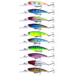 10 Farben / Set HENGJIA MI103 Diving Minnow Dummy Bait Biomimetic Lua Hard Lure, 9.5cm 7.2g