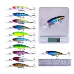10 Farben / Set HENGJIA MI103 Diving Minnow Dummy Bait Biomimetic Lua Hard Lure, 9.5cm 7.2g – Bild 3