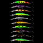10 Farben / Set HENGJIA MI103 Diving Minnow Dummy Bait Biomimetic Lua Hard Lure, 9.5cm 7.2g – Bild 4