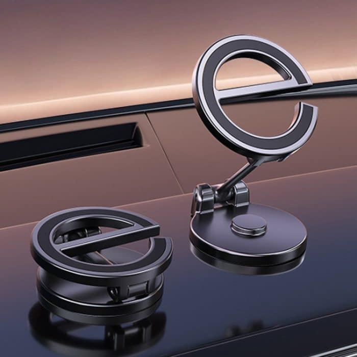 Buchstabe E Magnetischer, zusammenklappbarer Autotelefonhalter, drehbarer, aufklebbarer Navigationsständer für das Armaturenbrett, D38 – Bild 2