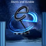 Buchstabe E Magnetischer, zusammenklappbarer Autotelefonhalter, drehbarer, aufklebbarer Navigationsständer für das Armaturenbrett, D38 – Bild 5