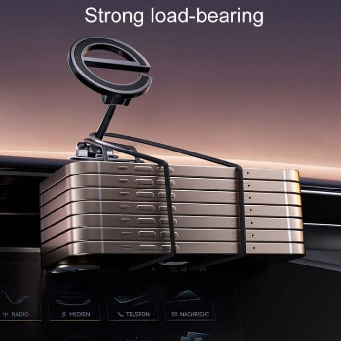 Buchstabe E Magnetischer, zusammenklappbarer Autotelefonhalter, drehbarer, aufklebbarer Navigationsständer für das Armaturenbrett, D38 – Bild 8