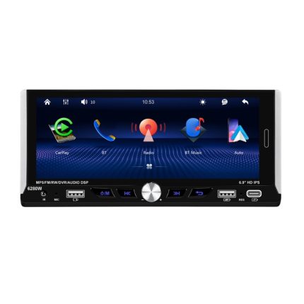 Einspindeliger 6,9-Zoll-MP5 mit Knob-Player-Carplay-Funktion, Auto-MP4-Rückfahrkamera, Standard, Standard+12 Light Camera, Standard+AHD Camera