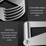 Edelstahlschneider, 5-lagiger, gebogener Teigmischer, Küche, Backen, Mehlschneider, Gadgets – Bild 6